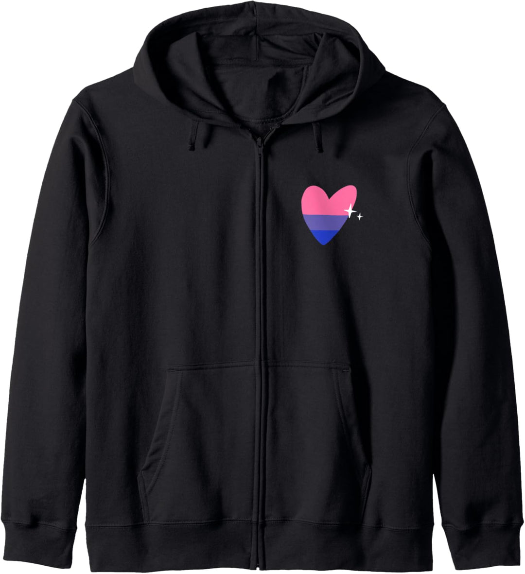 Bisexual Heart LGBTQ Bi Pride Flag Love Kapuzenjacke