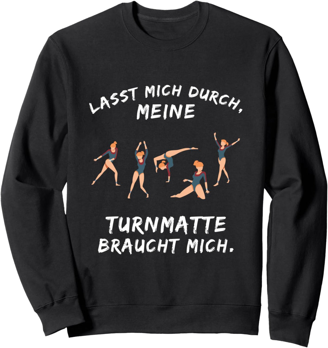 Turnen Spruch Lustig Handstand Turner Sport Akrobatik Humor Sweatshirt