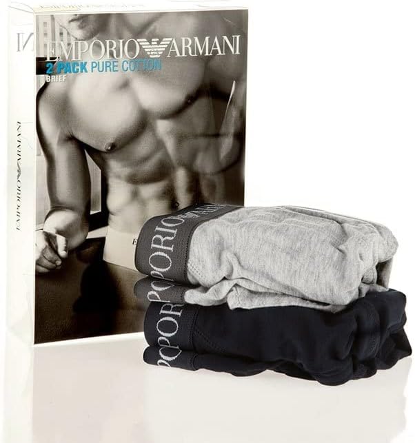 Herren Slip (2er Pack), Marine/Grey Appleng