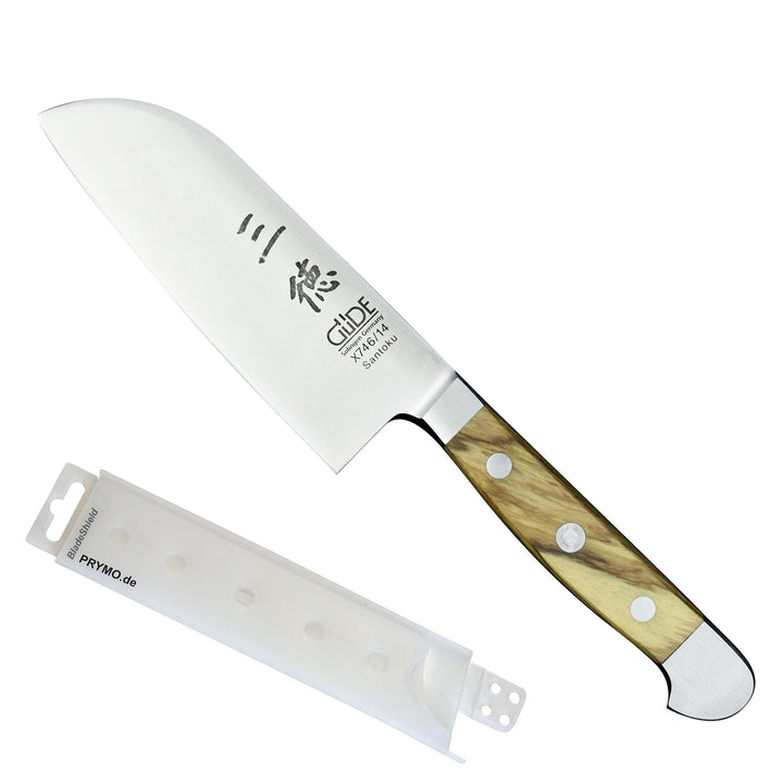 Güde Alpha Olive Santokumesser 14 cm inkl. PRYMO.de® Klingenschutz