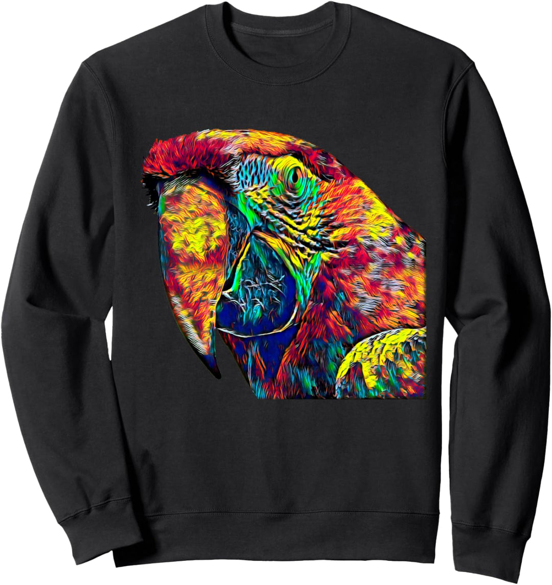 Bunter Papagei Sweatshirt