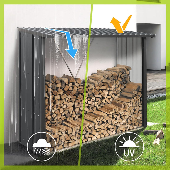 Mondeer 14x Trapezbleche, 105cm x 56cm = 8 m² Dachblech Metall, Dachplatten Verzinkter Stahl 0.25mm,
