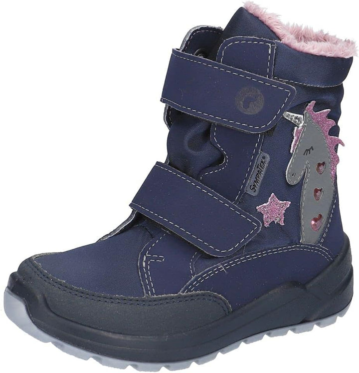 RICOSTA Mädchen Winterstiefel Annika, Kinder Boots, Weite: Mittel, lose Einlage, Sympatex, Blinklich