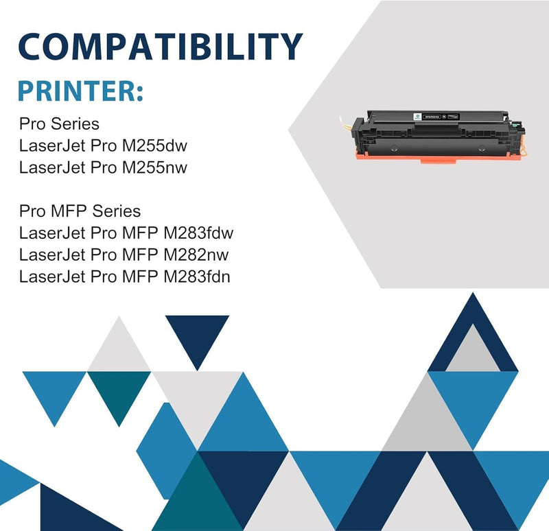 207A 207X MFP M283fdw Toner: Kompatible für HP 207A 207X Color Laserjet Pro MFP M283fdw Toner Schwar