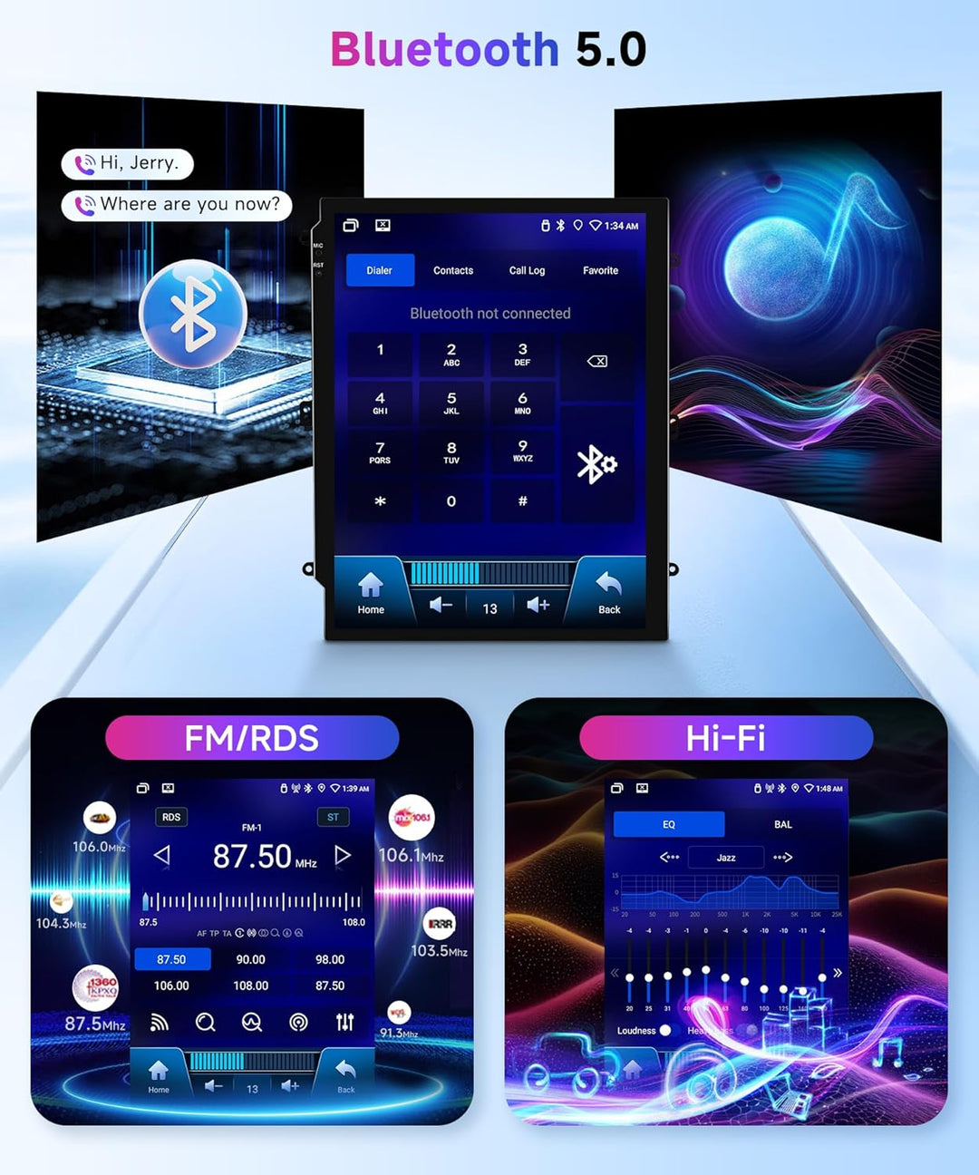 Rimoody 4G+64G Autoradio Android 15 für Peugeot 407 2004-2011 9.7 Zoll Kabellos Carplay Peugeot 407
