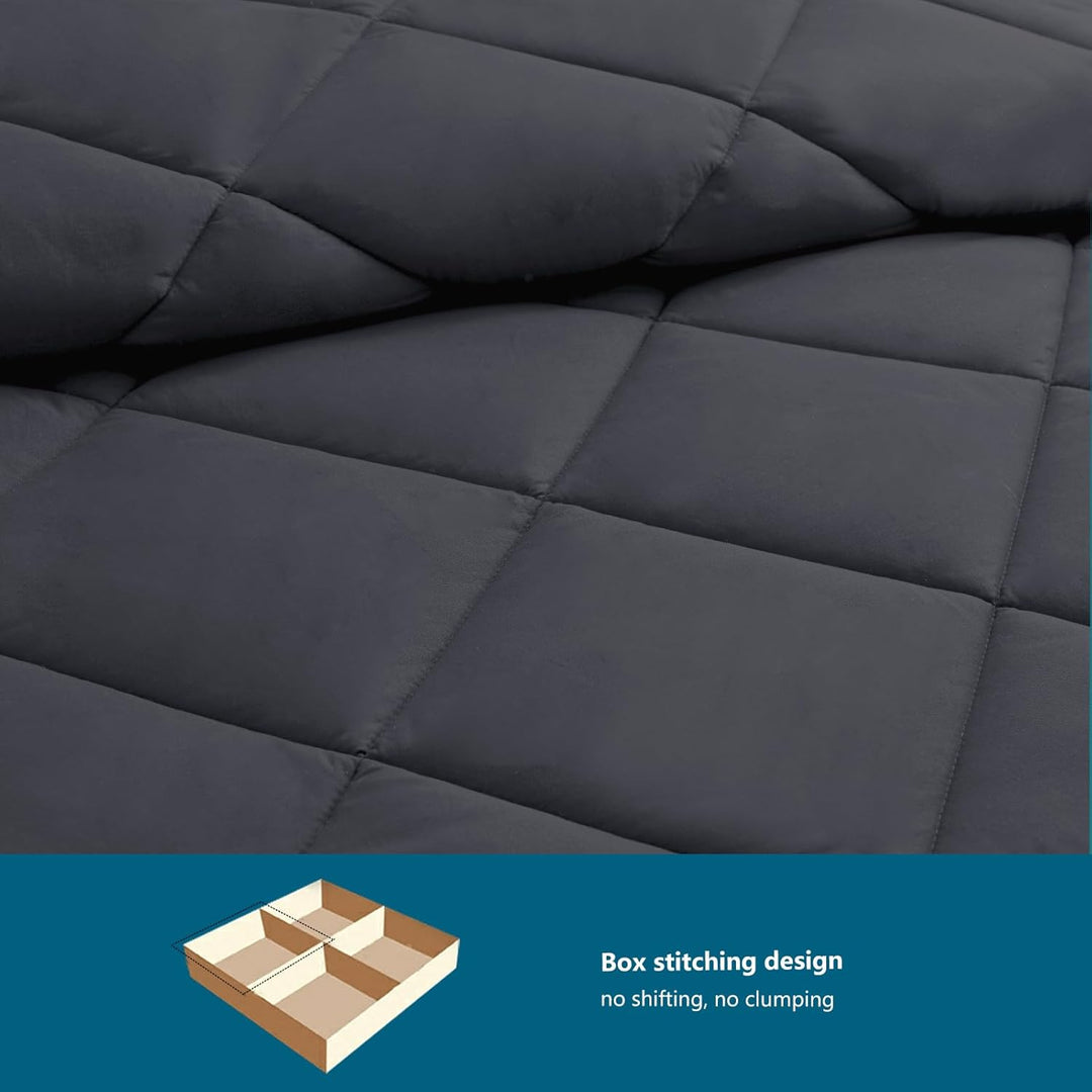 WAVVE Bettdecke 135x200 cm Ganzjahresdecke 4 Jahreszeiten, Steppdecke 300gsm Mikrofaser 135x200cm, S