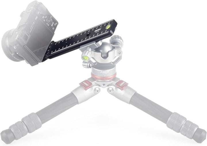 ayex Einstellschlitten, Makroschiene mit Klemme und Schraubkopf DR-200, Für DSLR-Kameras und Stativk