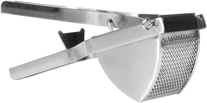 Vilde Kartoffelpresse Edelstahl 30 cm Silber Spätzlepresse Gemüsepresse für Püree Klösse Gnocchi Obs