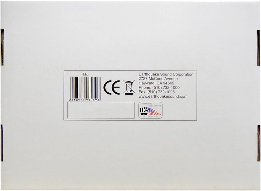 Earthquake Sound T-46 4x6 2-Way TNT Series Coaxials (Pair) 10,2 x 15,2 cm, 10,2 x 15,2 cm