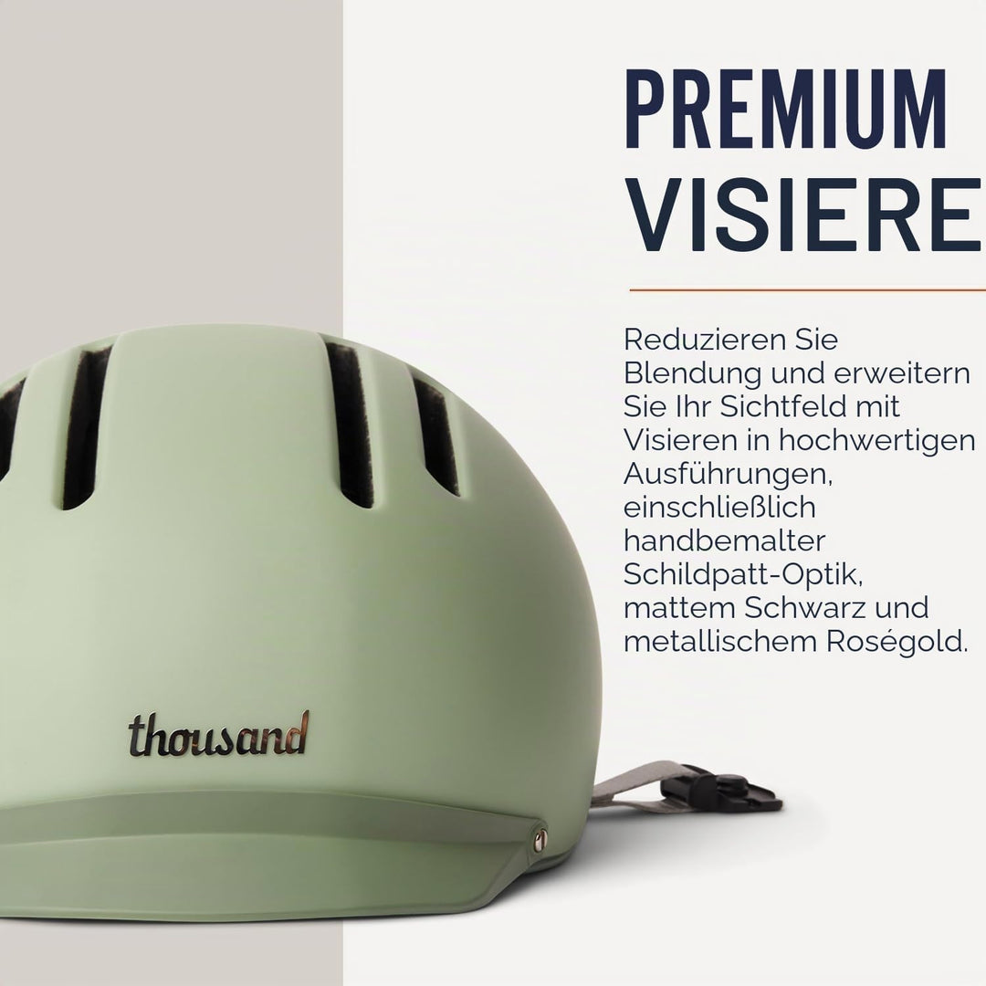Thousand Chapter MIPS Fahrradhelm für Erwachsene, LED-Rücklicht, Radfahren &amp; Fahrradsicherheitszerti