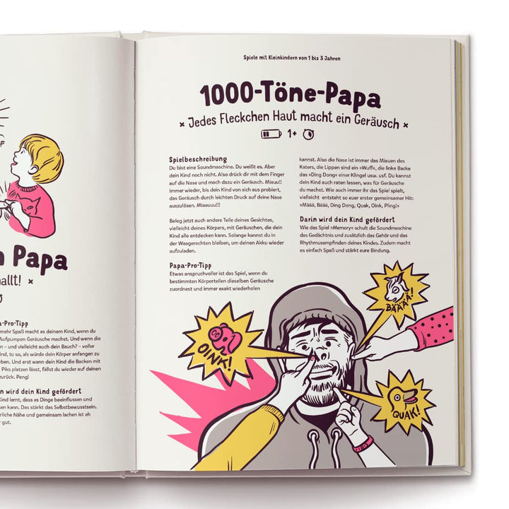Kater Vater: 40 Papa-Kind-Spiele im Liegen – Für übermüdete Papas und hellwache Kinder., Geschenkart