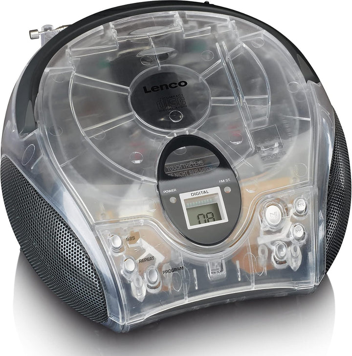 Lenco SCD-24 - CD-Player für Kinder - CD-Radio - Stereoanlage - Boombox - UKW Radiotuner - Titel Spe