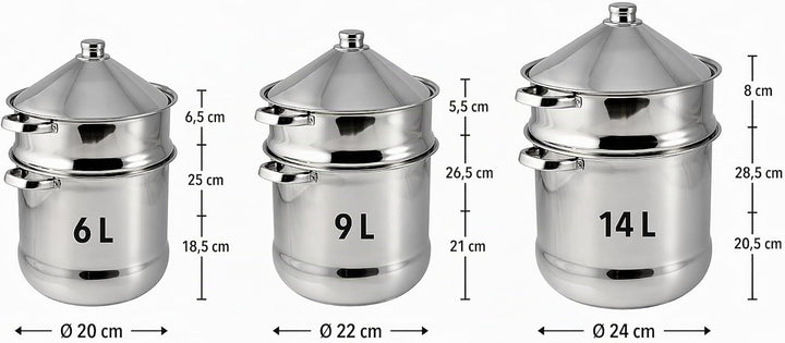 Baumalu 340971 Couscous-Topf Tajine 14 l