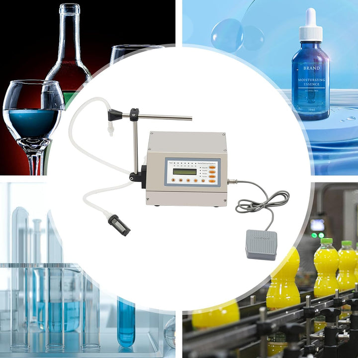 Flüssigkeitsfüllmaschine mit Fusspedal, Abfüllmaschine für flüssigen Saft, CNC, 30 W, geeignet für d