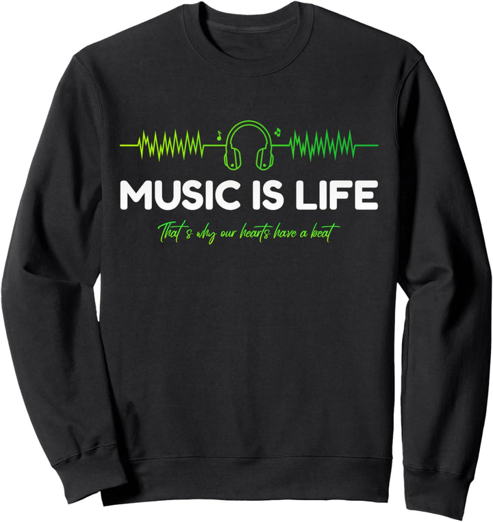 Musik Leben Komisch Sweatshirt