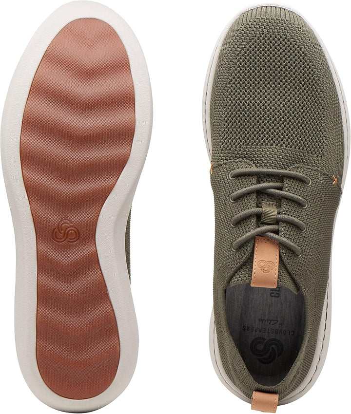 Clarks Herren Step Urban Mix'Sneaker 40 EU Khaki, 40 EU Khaki