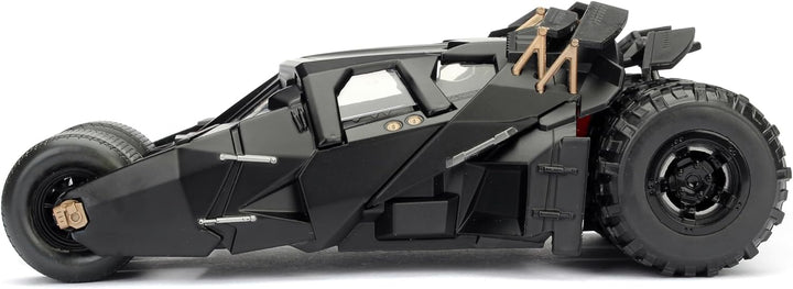 Jada Toys 253215005 The Dark Knight Batmobil, hochdetailiertes 1:24 Modellauto inkl. Batman Figur, C