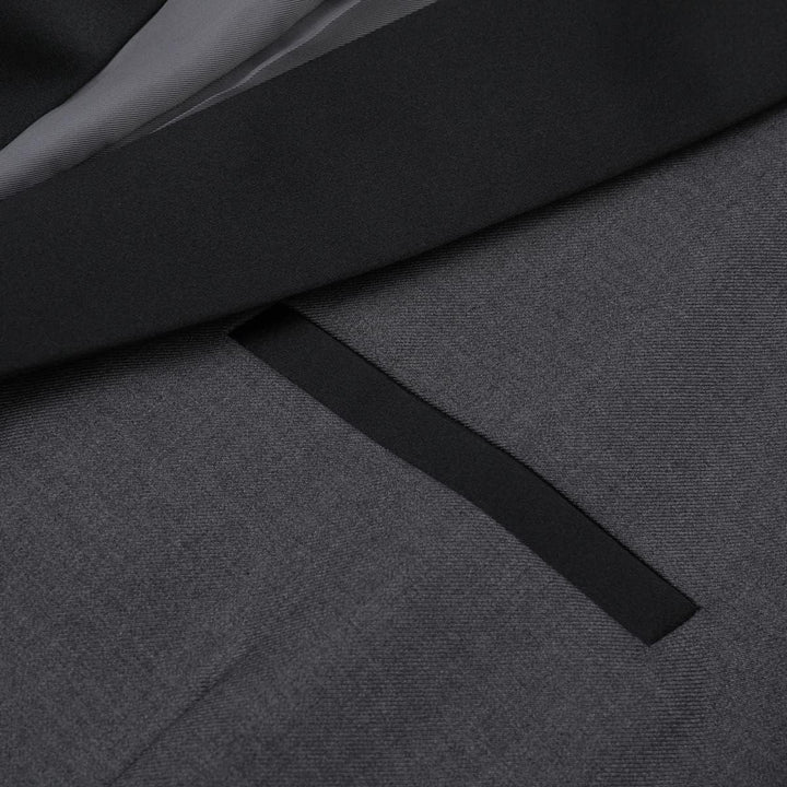 YOUTHUP Sakko Herren Slim Fit Schalkragen Anzugjacke 1 Knopf Tuxedo Jacke für Hochzeit Freizeit XS G