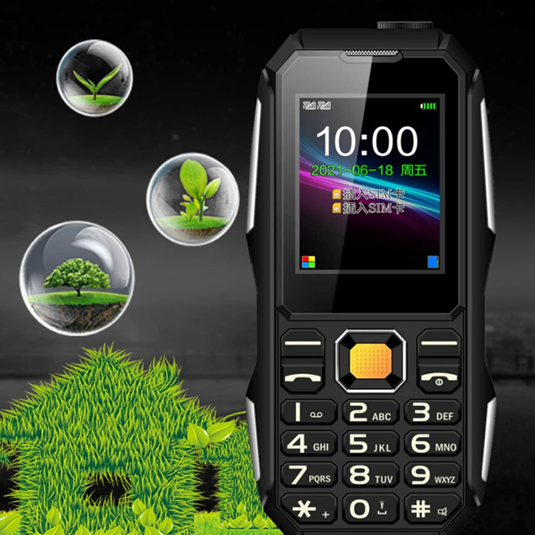 W2021 1,8 Zoll Senioren Handy, Wasserdichtes, Staubdichtes Anti Vibrations Handy mit Grosser Hupe fü