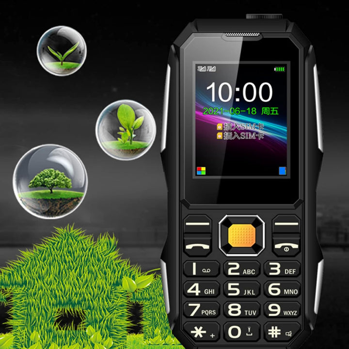 W2021 1,8 Zoll Senioren Handy, Wasserdichtes, Staubdichtes Anti Vibrations Handy mit Grosser Hupe fü