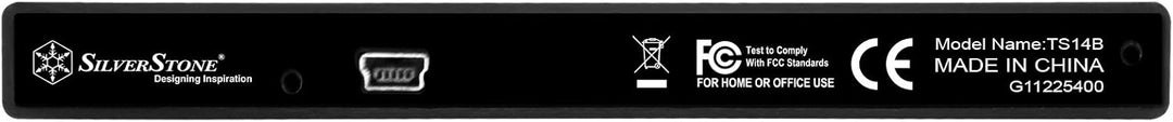 SilverStone SST-TS14B - Externes USB 2.0 2,5" Aluminium-Festplatten-Gehäuse für 9,5 mm SATASSDs oder