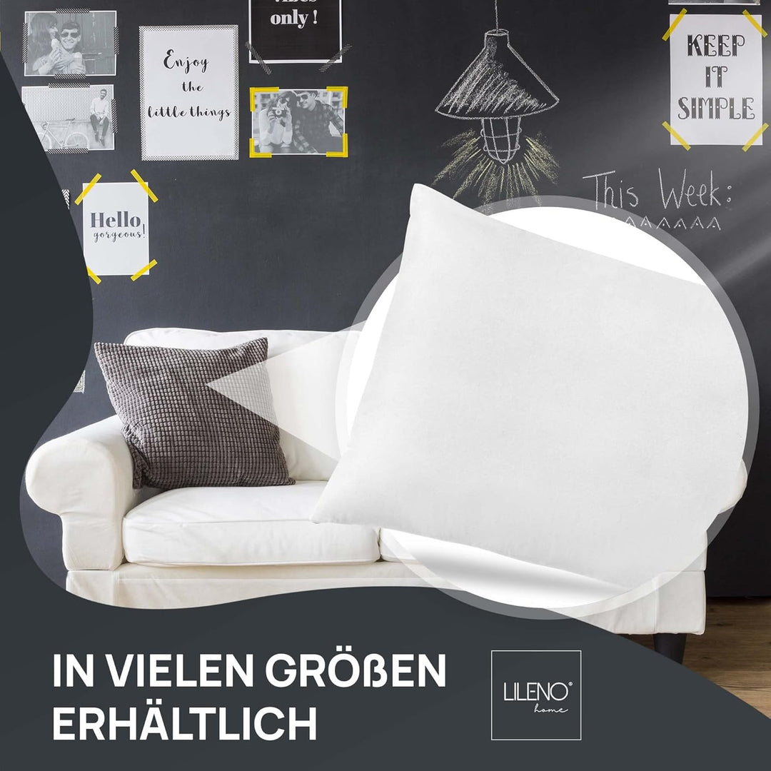 LILENO HOME Federkissen 40x80 cm [1er Set] - Kissen 40 x 80 cm aus Federn als Kopfkissen, Schlafkiss