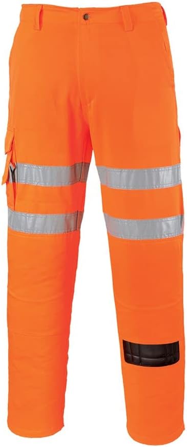 Portwest RT46 - Rail Pantalones guerreros GORT, color naranja, talla Large L Orange, L Orange