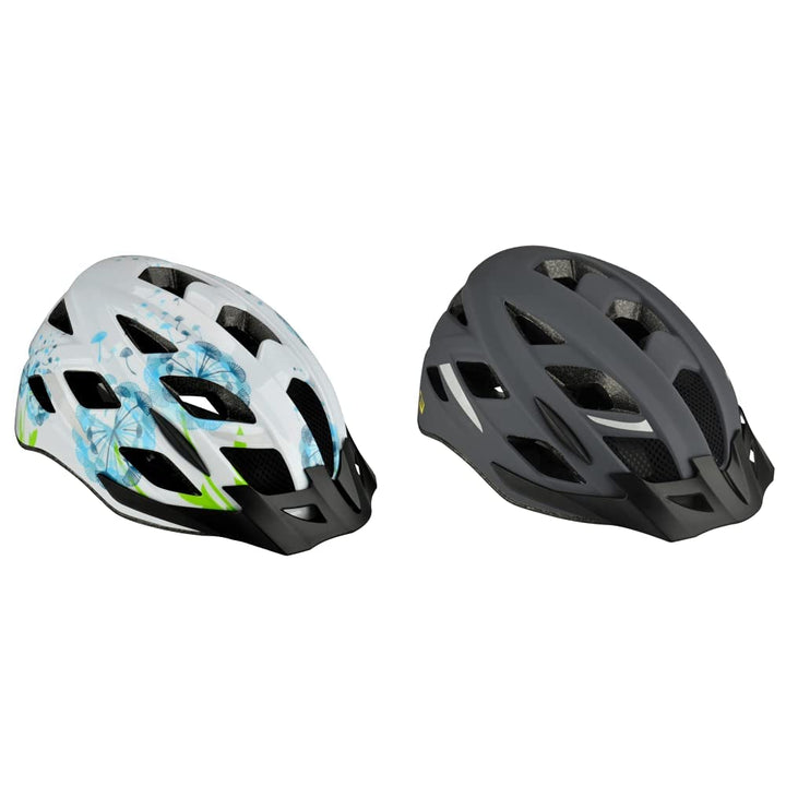 Fischer Erwachsene Fahrradhelm, Radhelm, Cityhelm Urban, S/M, 52-59cm, mit beleuchtetem Innenring-Sy