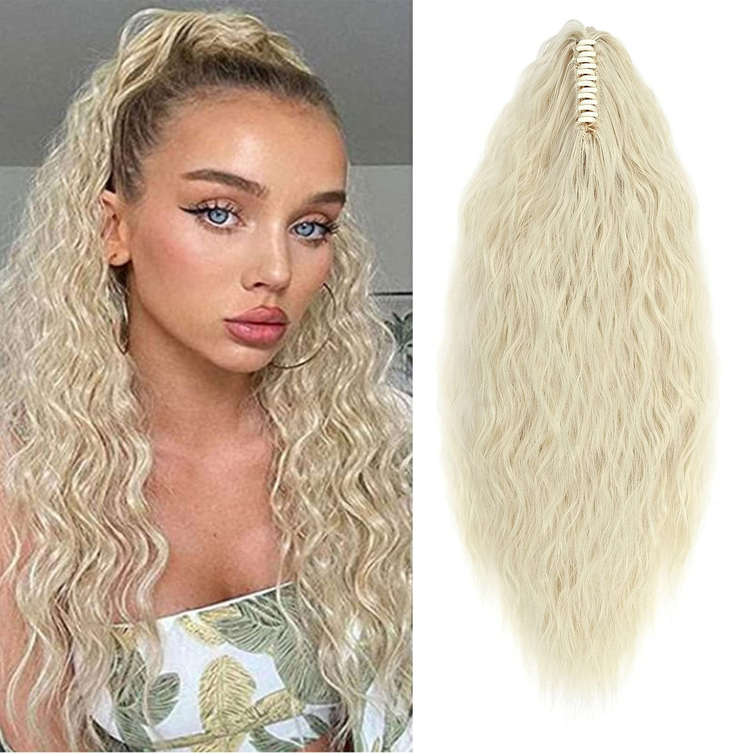 SEGO Ponytail Extension Pferdeschwanz Zopf Corn Wavy Haarteil Haarverlängerung Hair Piece Haar mit K