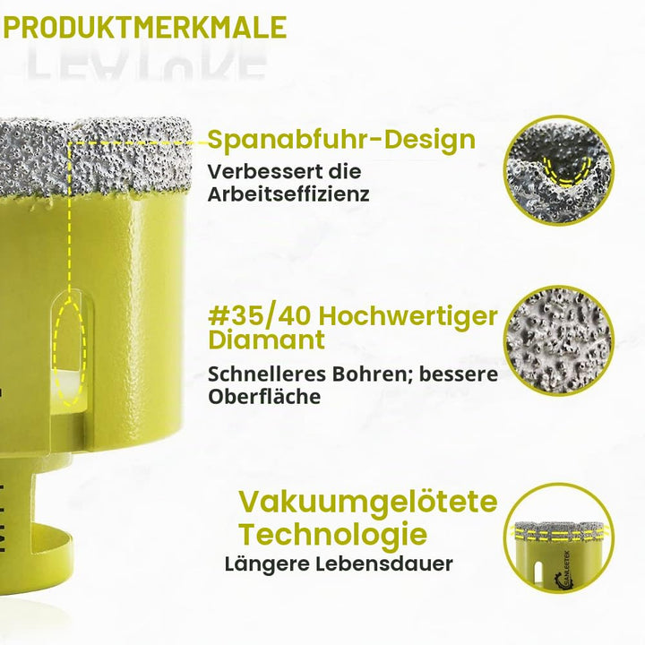 Diamant-Fliesenbohrer 110mm SANLEETEK Vakuumgelötet Diamant-Lochsäge für Keramik Porzellan Marmor Gr