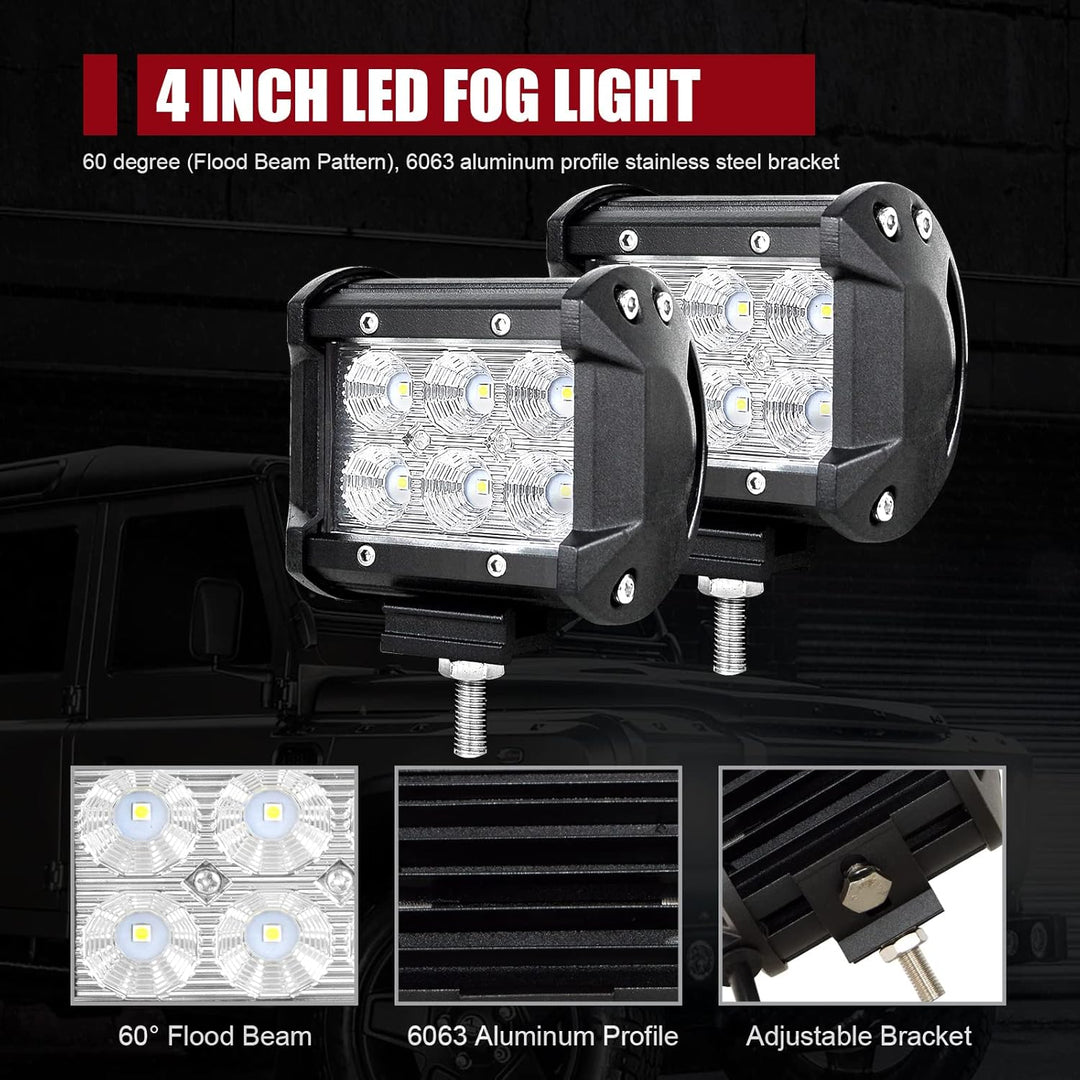LED Arbeitsscheinwerfer Bar SKYWORLD 50cm 288W Lightbar LED Scheinwerfer Combo Zusatzscheinwerfer 12