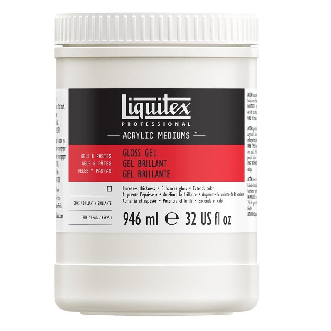 Liquitex 5732 Professional Glanz Gel Medium für Acrylfarben, erhöht von Acryl Farbbrillianz, den Gla