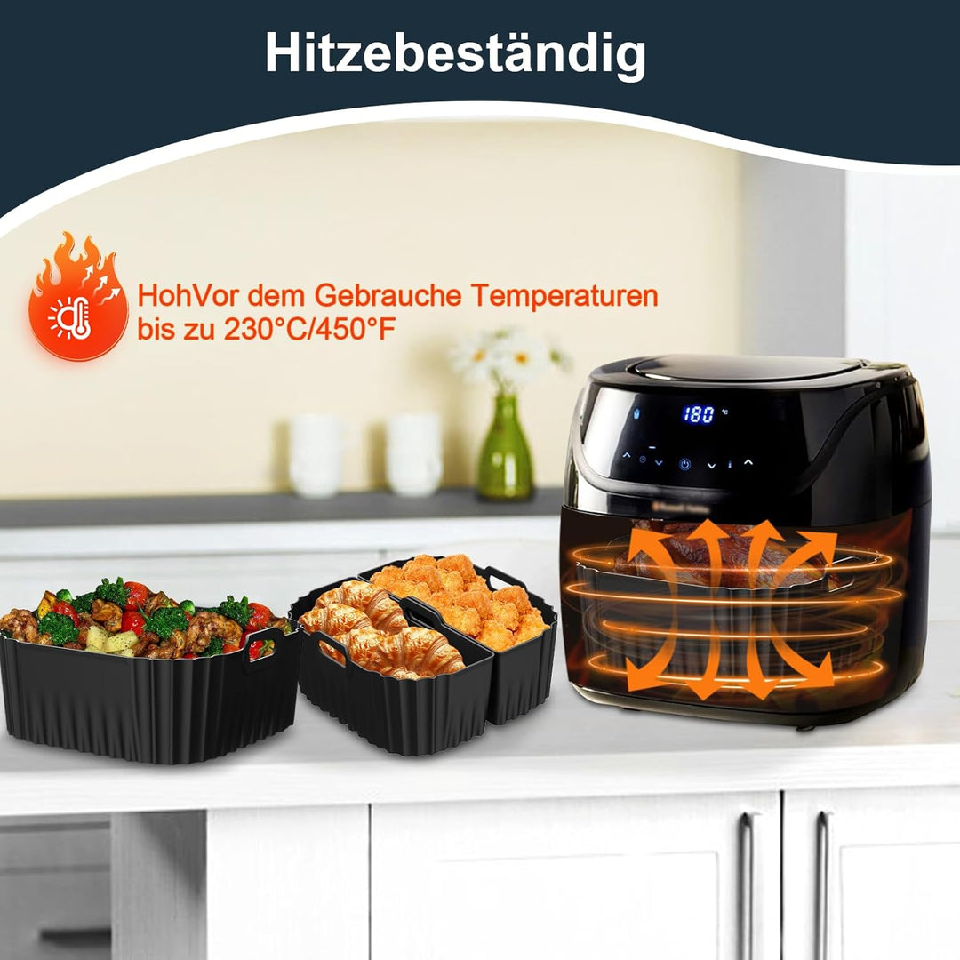 Silikonform Heissluftfritteuse für Russell Hobbs Air Fryer XXL 8,3L (27632-56), Airfryer Silikonform