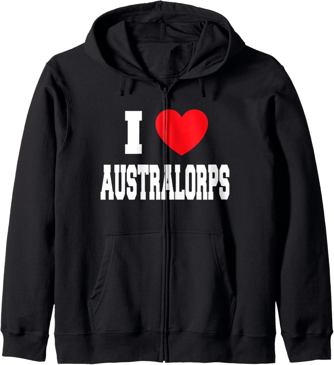 Ich liebe Australorps Kapuzenjacke