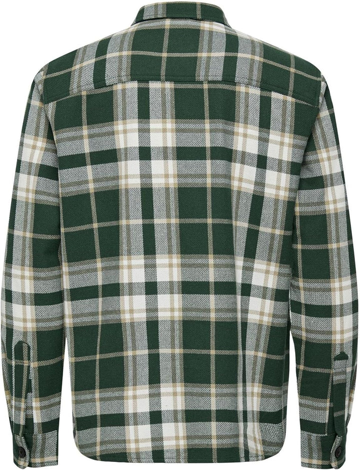 ONLY & SONS Herren Freizeit Hemd ONSMILO Life - Relaxed Fit XS S M L XL XXL S Lush Meadow, S Lush Me