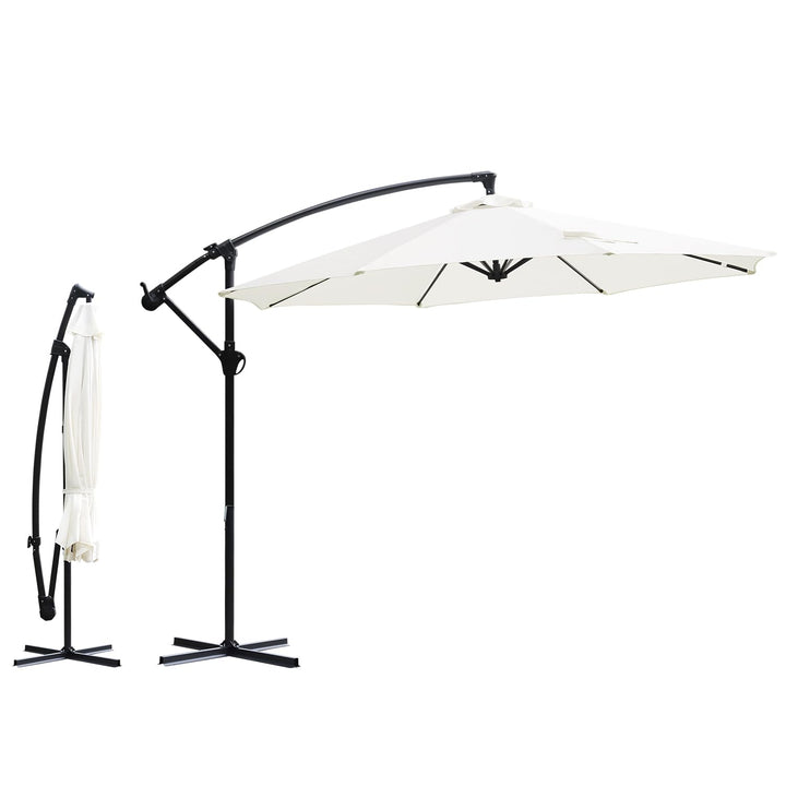 Sekey® Ampelschirm 300 cm Sonnenschirm mit Kurbel Gartenschirm Kurbelschirm mit Kurbelvorrichtung UV