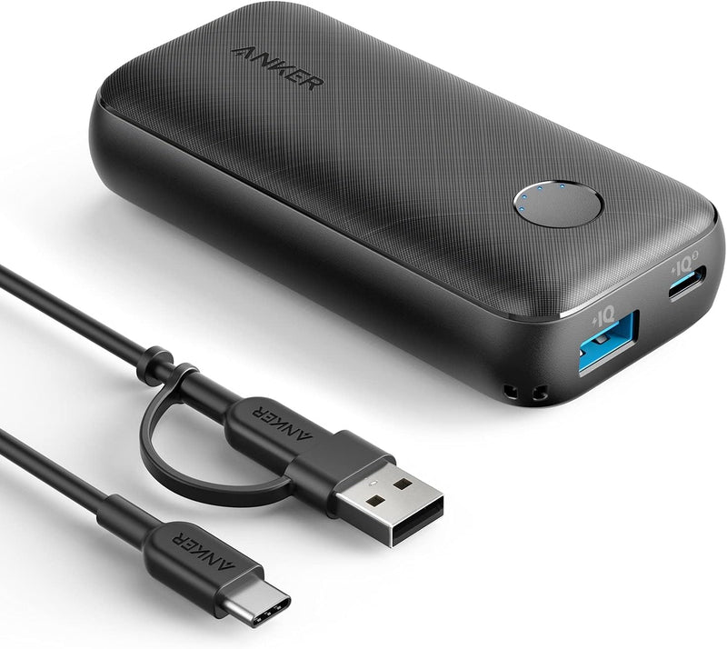 Anker PowerCore 10000 Redux, 10000mAh Powerbank USB-C Power Delivery (25W), externer Akku kompatibel