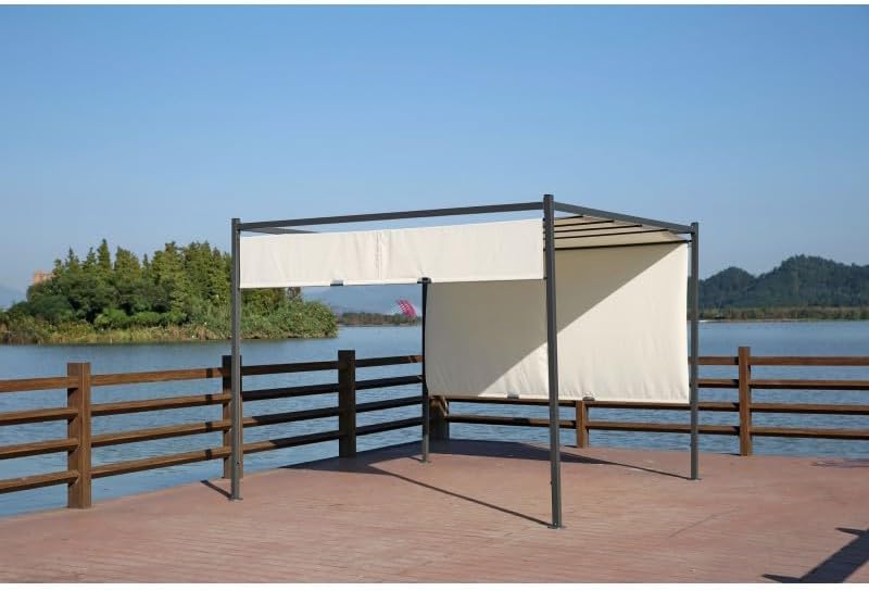 Grindi - Garten Pergola Pavillon Terrassendach - Naxos 3x3m - wasserdichtes & stabiles Sonnenschutz