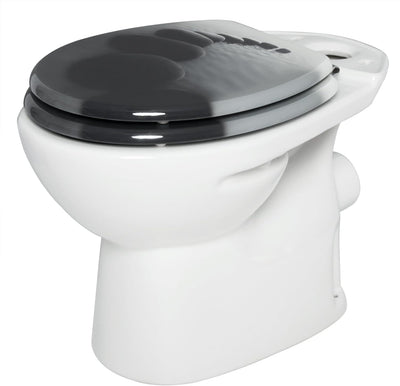 WOLTU #2 Premium WC-Sitz Toilettensitz mit Absenkautomatik, MDF Holzkern, Softclose Scharnier, Antib