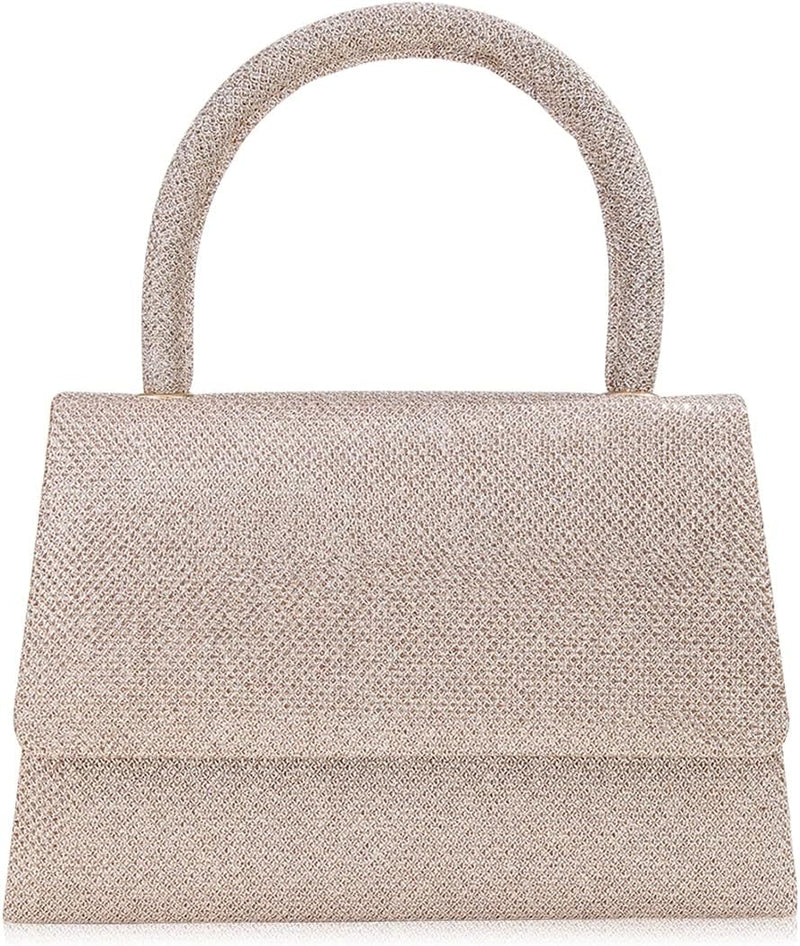 CORIOS Abendtasche Damen Glitzer Henkeltasche Kette Clutch Bag Klein Tasche Hochzeit Brautbörse Glän