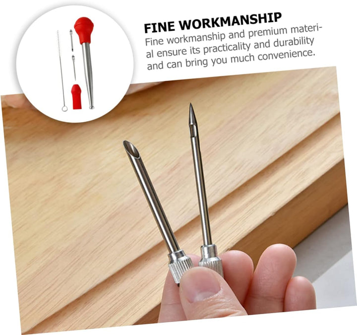 Garneck Bbq Bratspritze Edelstahl 304 Mit Lebensmittelechtem Silikon Grill Für Truthahn Und Fleisch