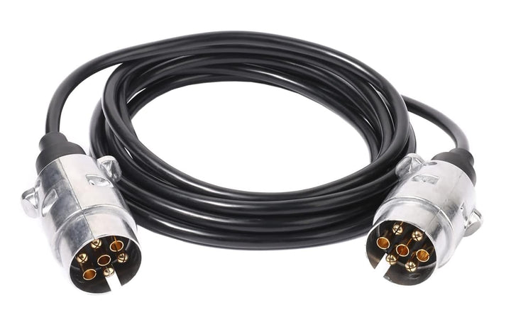 Ryme Automotive Anhängerstecker mit 7 Pins, 3,5 m TPU-Kabel, Metallklemmen, Stecker für Wohnwagen/Tr