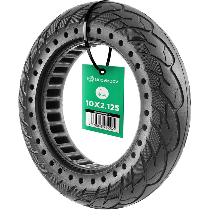 MOOVMOOV Vollgummireifen 10x2.125 - Für Elektroroller Pure Air, SoFlow S06, Vivobike S2 & S3 Max, et