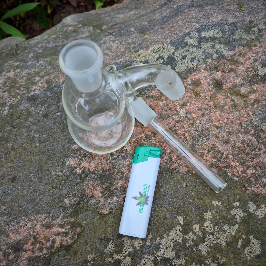 Budawi® 18,8er Boost Vorkühler für die Glasbong inkl. Feuerzeug Powered by bongrauch