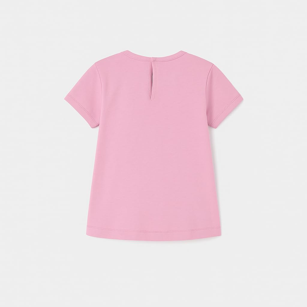 Mayoral Baby-T-Shirt, T-Shirt für Mädchen und Jungen, 6-24 Monate, Kurzarm, Rosa und Gelb, Baumwolle