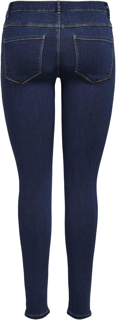ONLY Female Skinny Jeans ONLROYAL Mittlere Taille Skinny Fit Jeans XS / 32L Dunkelblau, XS / 32L Dun