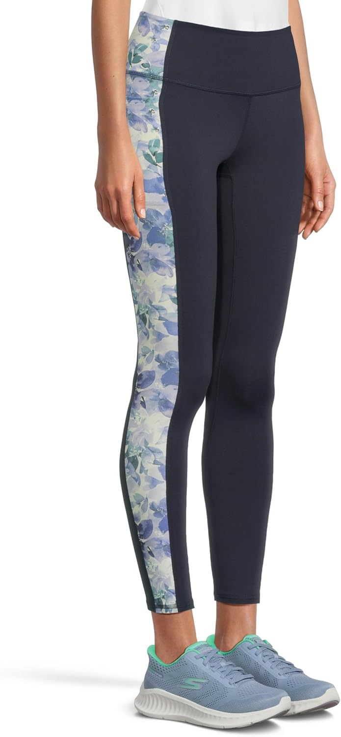 Skechers Damen Go Walk Floral FL Hw Leggings S Violett, S Violett
