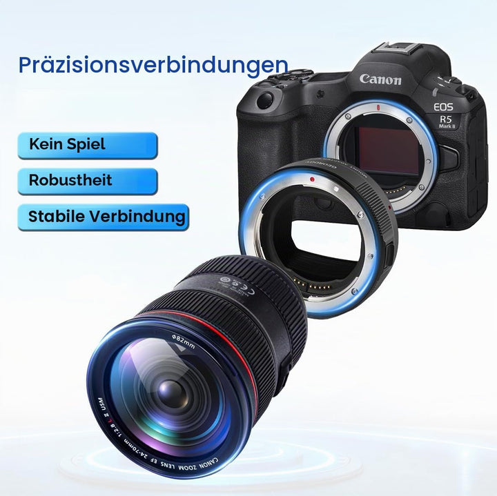 Objektivadapter, AF Adapter für Canon EF/EF-S Serie Objektive an Canon EOS-R Kameras inkl. EOS RP R3