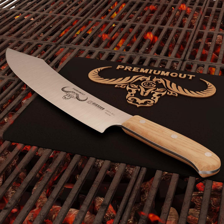 GIESSER seit 1776 - Made in Germany - Kochmesser Olivenholz 30 cm, PremiumCut Barbecue No 1, rostfre