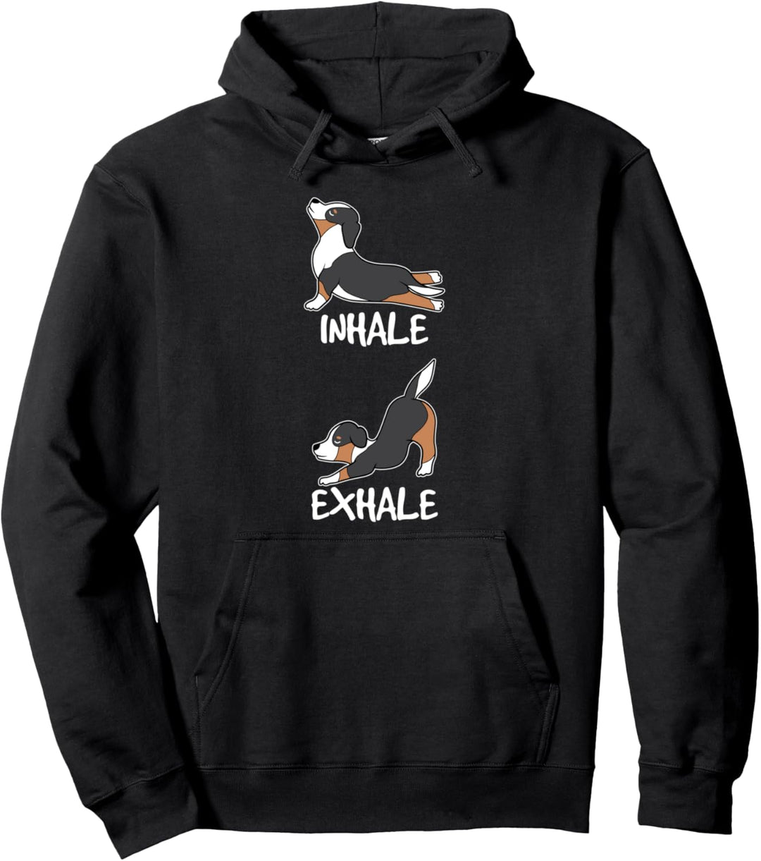 Funny Aussie Shepherd Gift Yoga Australian Shepherd Dog Pullover Hoodie